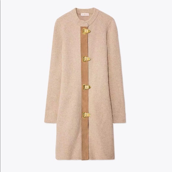 Tory Burch Rory Wool Sweater Coat Cardigan - Picture 4 of 6